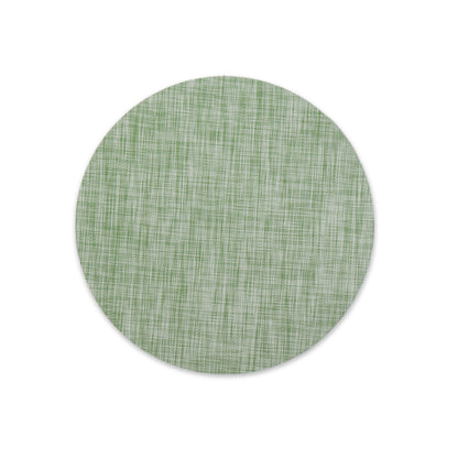 VIDA Round Woven Placemats Set of 4 (Green)