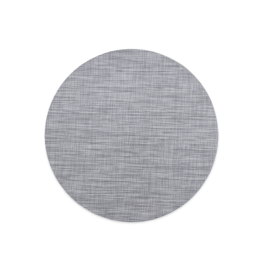 VIDA Round Woven Placemats Set of 4 (Grey)