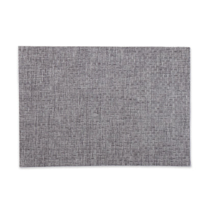 VIDA Rectangular Woven Placemats Set of 4 (Charcoal)