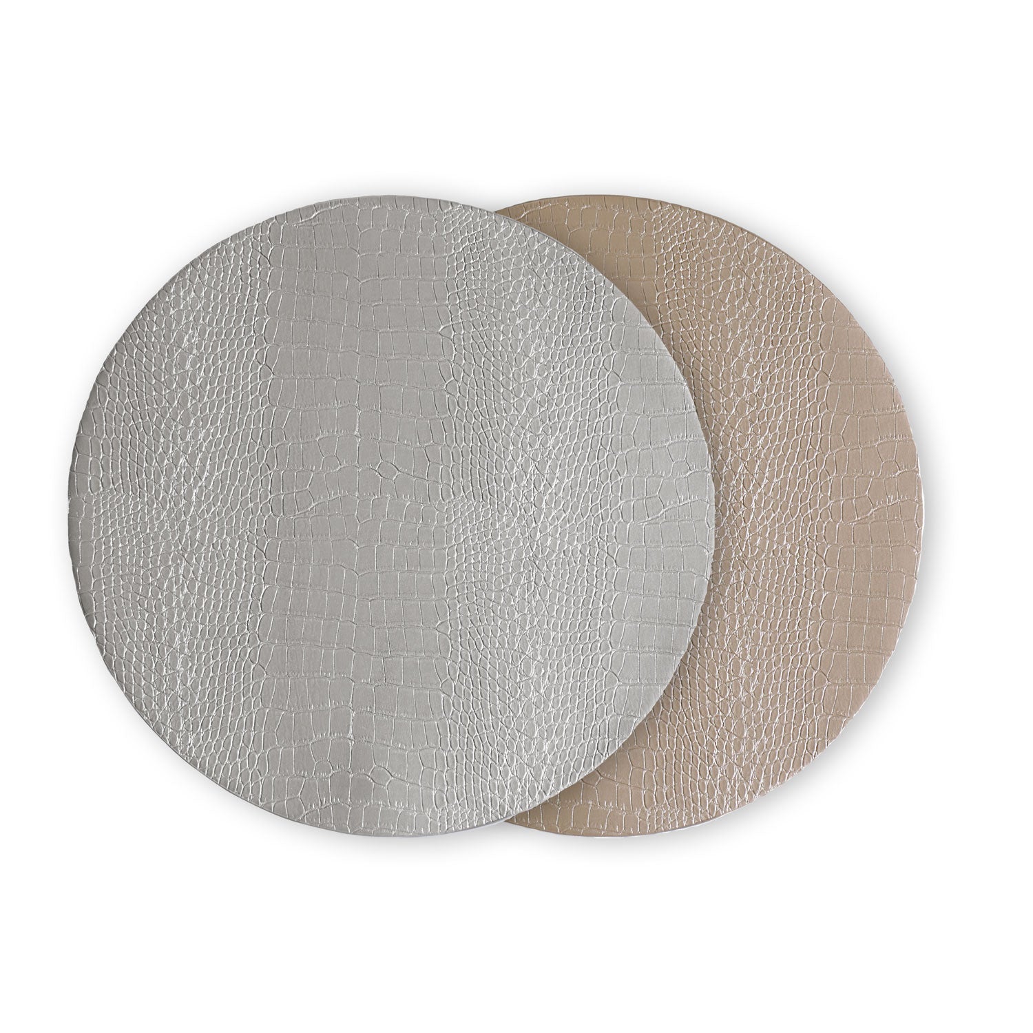 SHACOS Set of 6 Round Placemats, Washable, Heat Resistant, Non-Slip Braided Round Grey Placemats for Christmas, Party, Kitchen, 38 x 38 cm SHACOS Set of 6 Round Placemats, Washable, Heat Resistant, Non-Slip Braided Round Grey Placemats for Christmas, Party, Kitchen, 38 x 38 cm