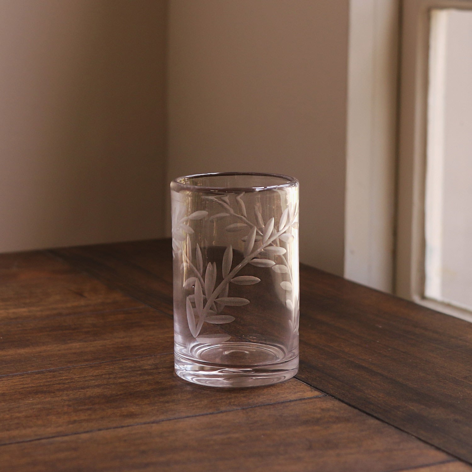 GLASS Fern Tumbler Set of 4 (Clear)