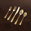 beatriz-ball-vida-droplet-stainless-flatware-set-of-5-full-brushed-champagne-gold-seconds-non-refundable