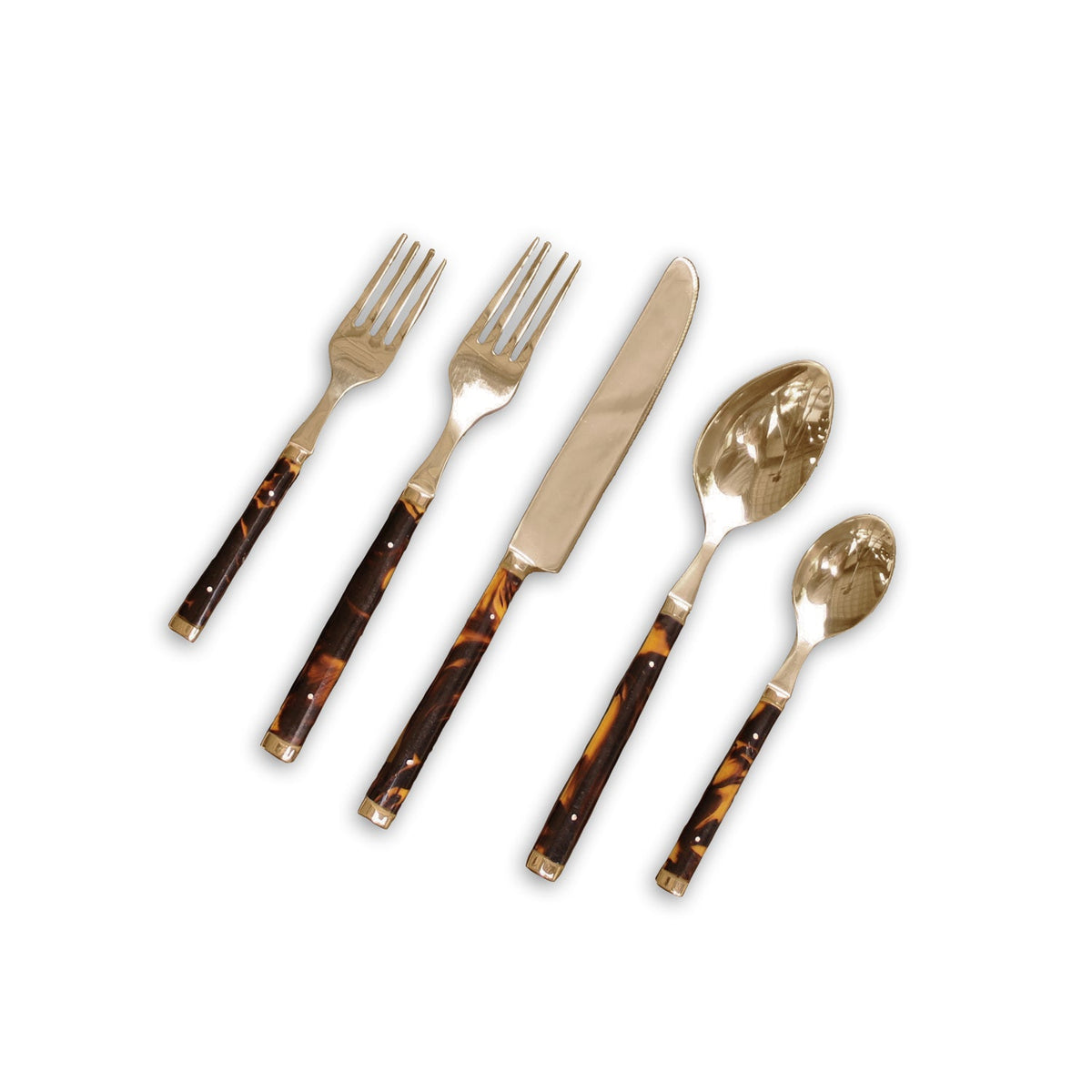 beatriz-ball-vida-tortoise-and-gold-stainless-flatware-set-of-5-gold