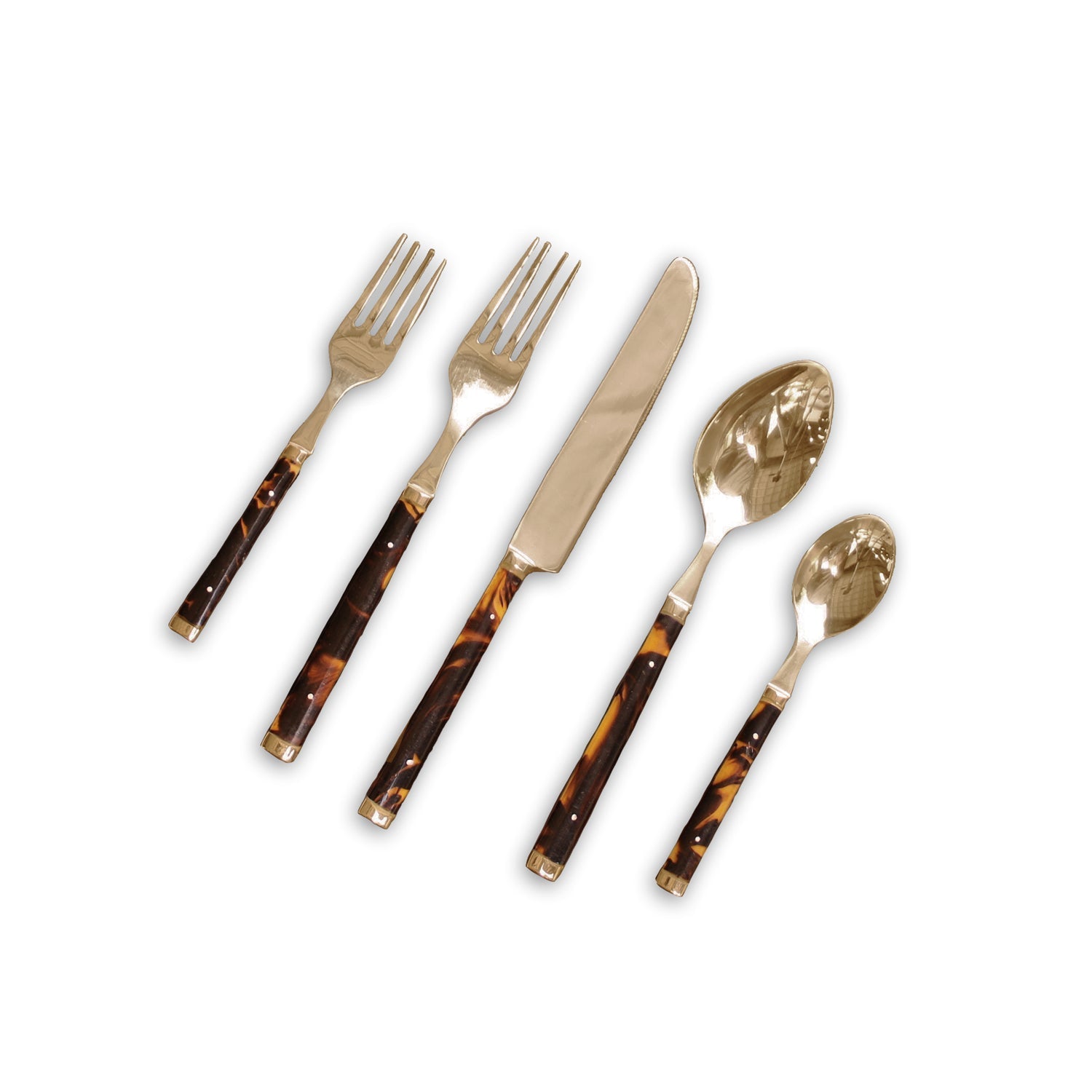 beatriz-ball-vida-tortoise-and-gold-stainless-flatware-set-of-5-gold