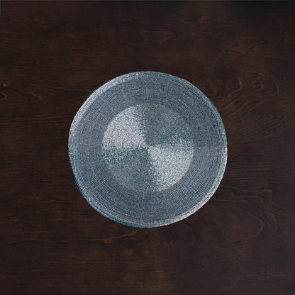 VIDA Round Beaded Placemats Set of 4 (Powder Blue)