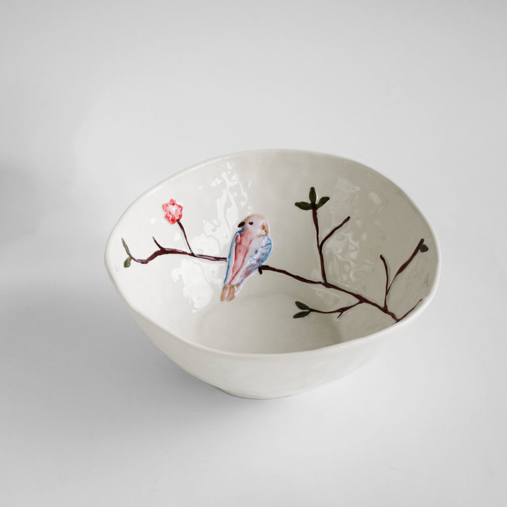 beatriz-ball-ceramic-bird-on-branch-large-bowl-multi