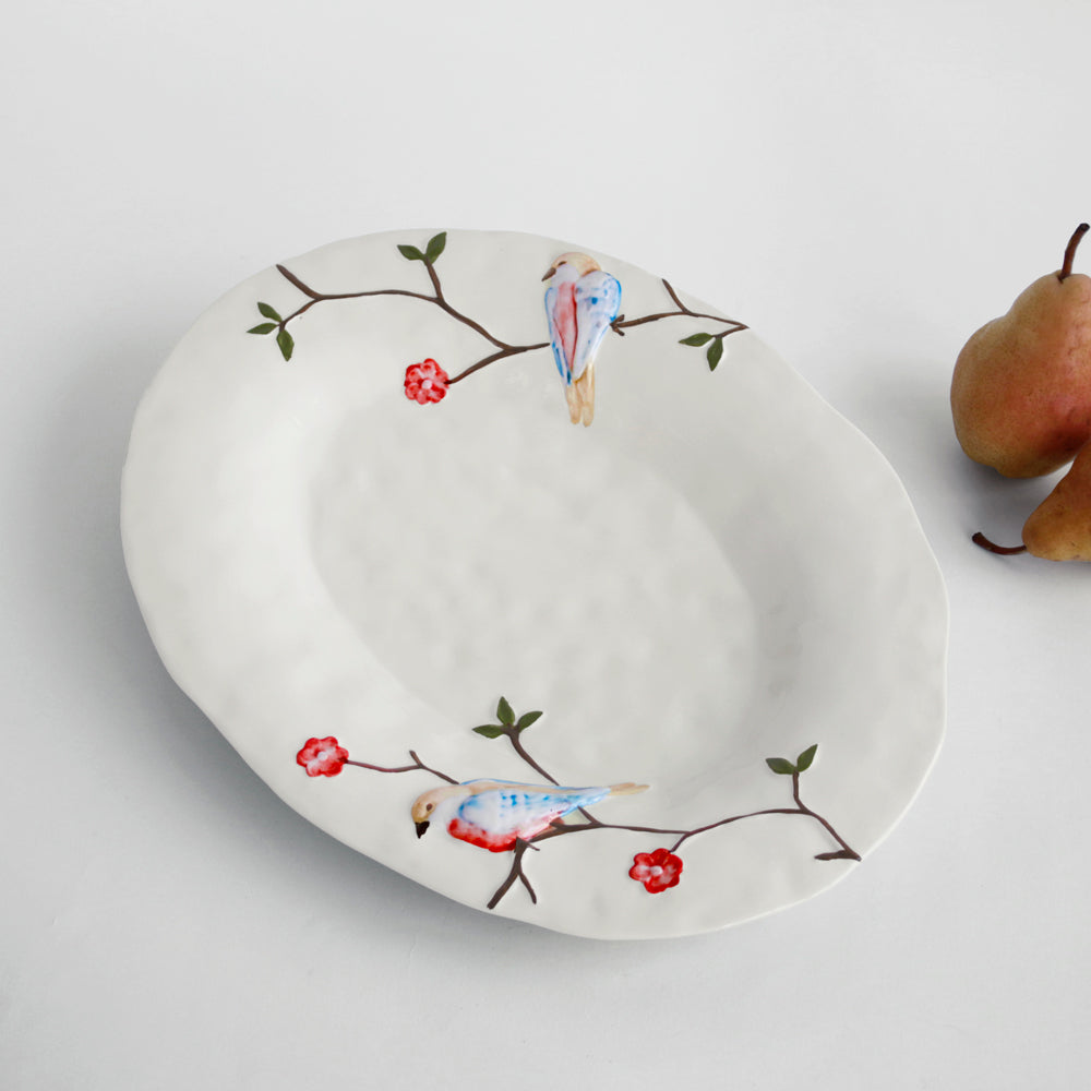 beatriz-ball-ceramic-bird-on-branch-large-oval-platter-multi