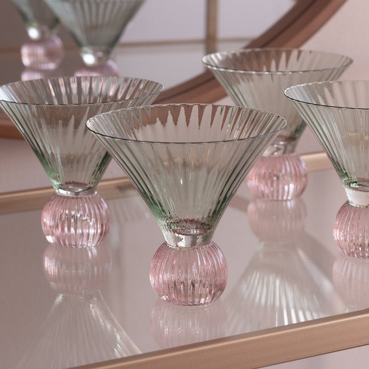 beatriz-ball-glass-venice-martini-set-of-4-green-and-pink