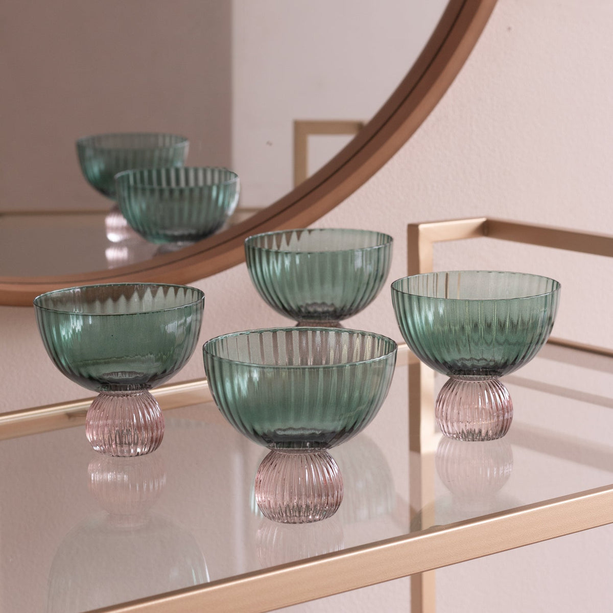 beatriz-ball-glass-venice-coupe-set-of-4-green-and-lavender