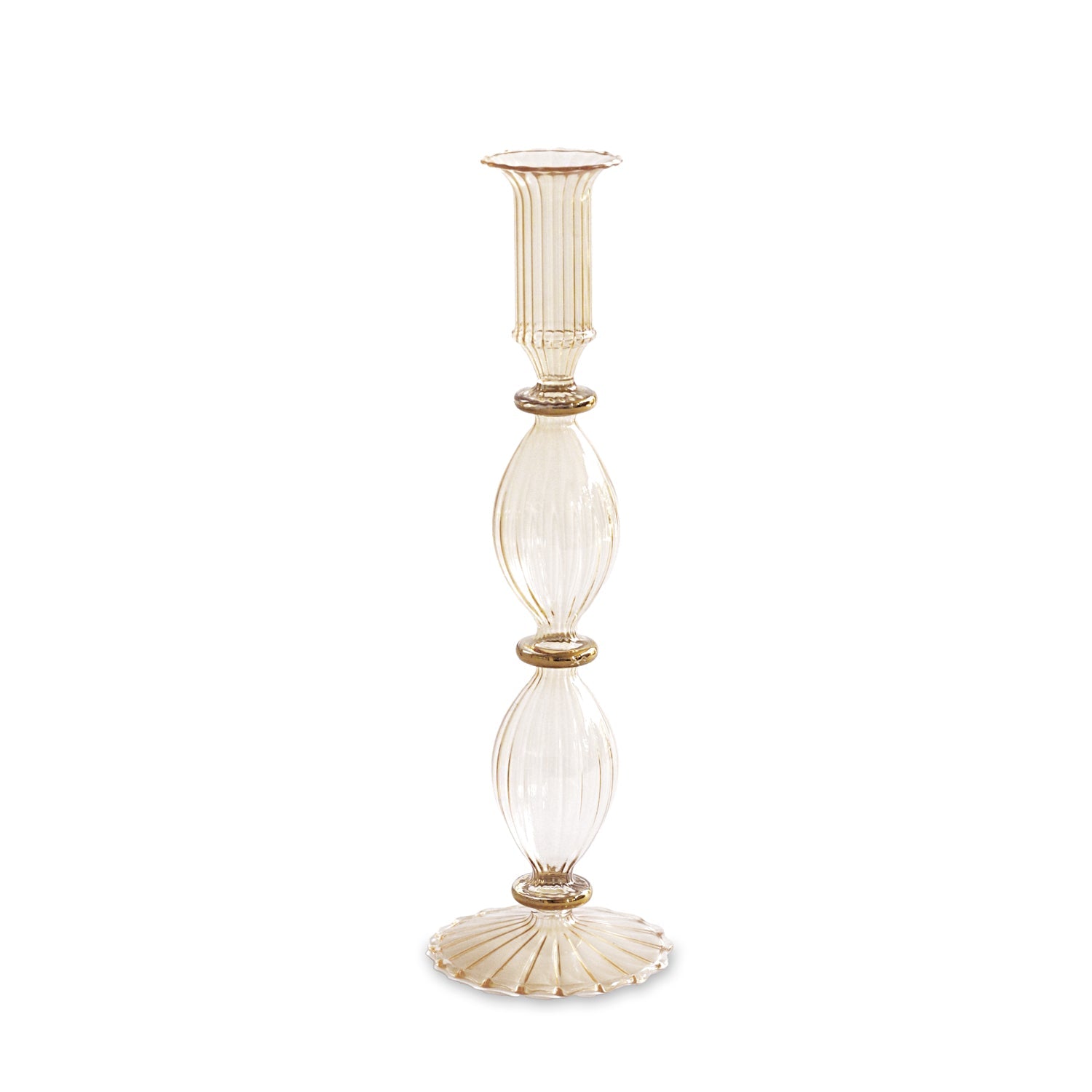 beatriz-ball-glass-cambridge-beryl-10-candlestick-holder-set-of-2-champagne-and-gold