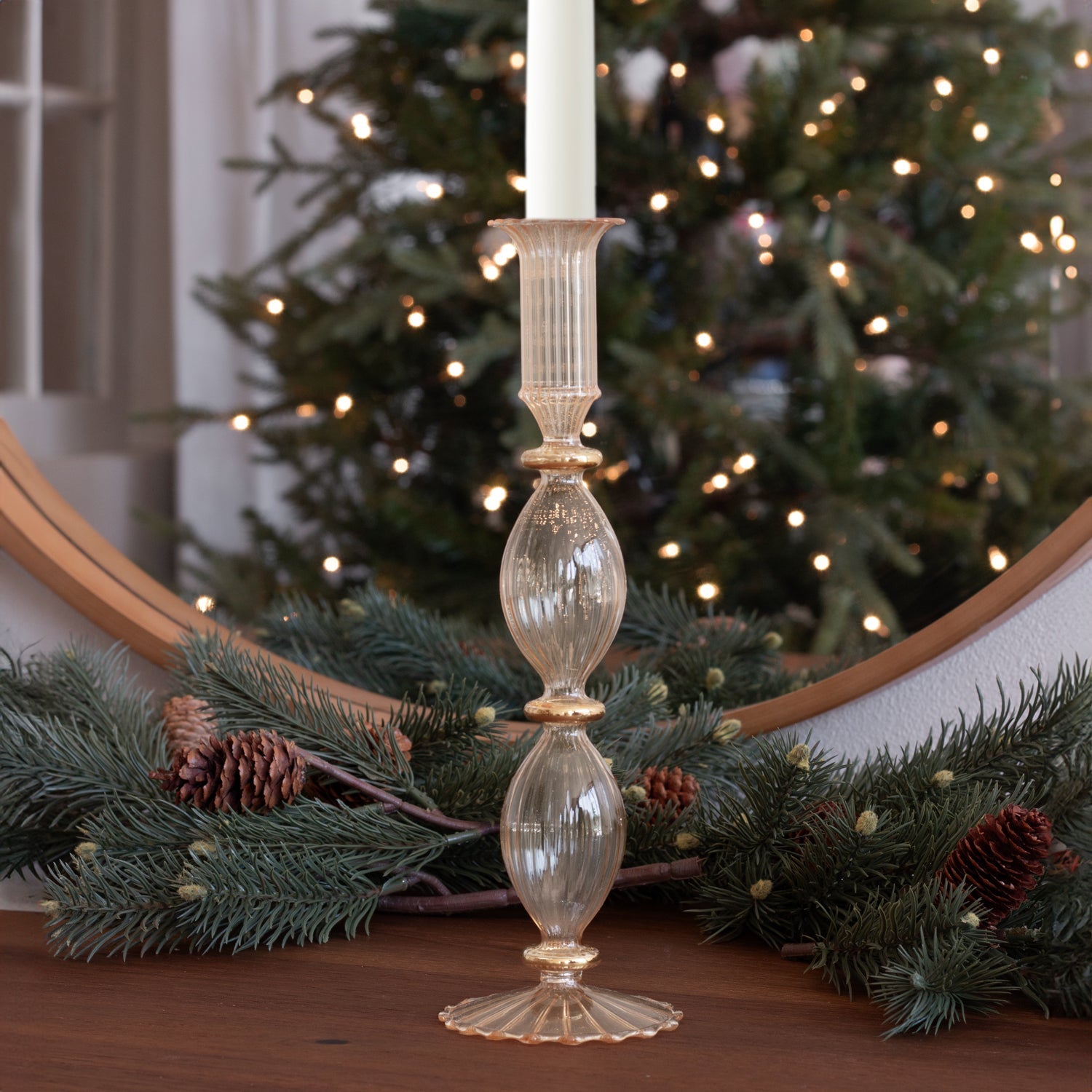 beatriz-ball-glass-cambridge-beryl-10-candlestick-holder-set-of-2-champagne-and-gold