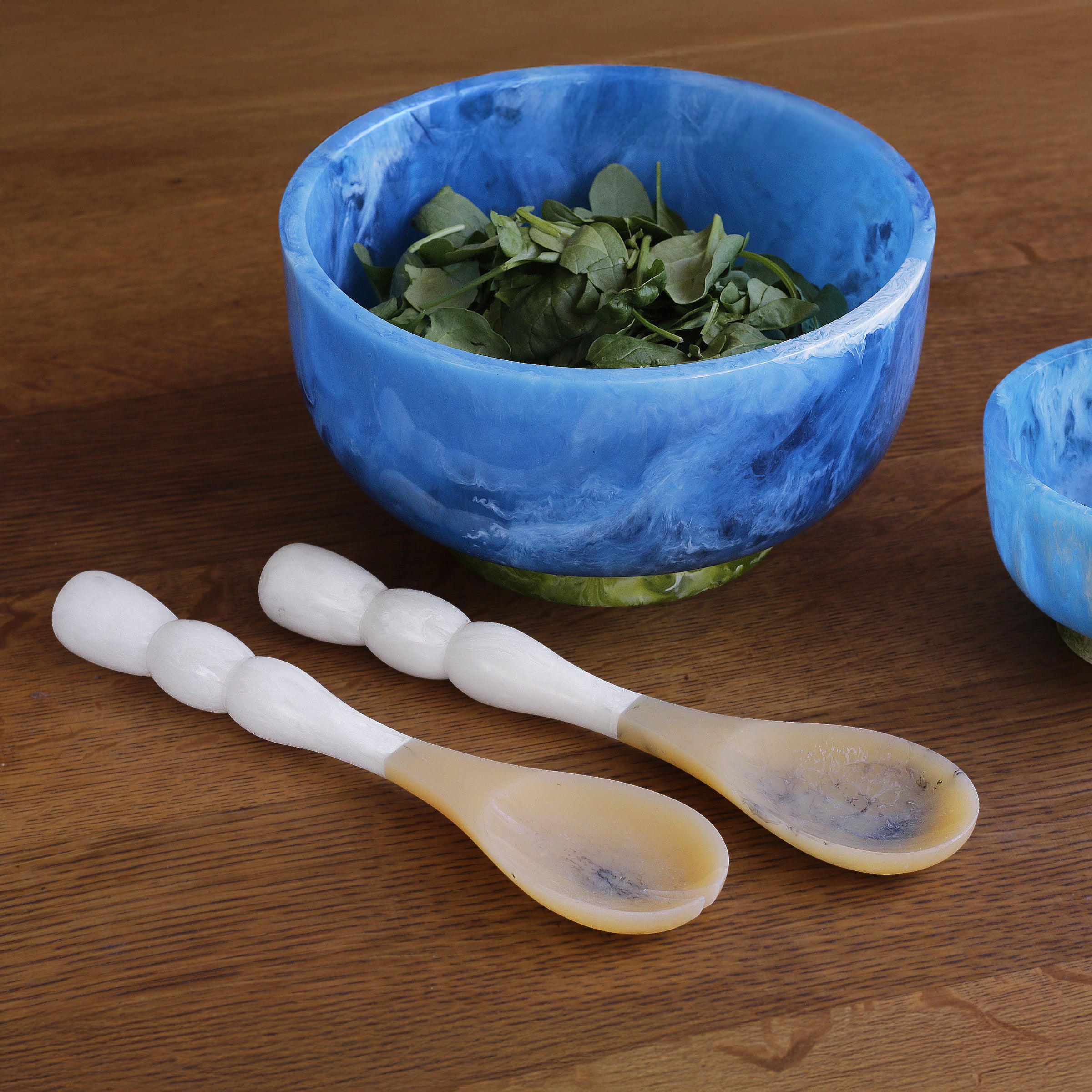 RESIN Rio Bubble Salad Servers (White)