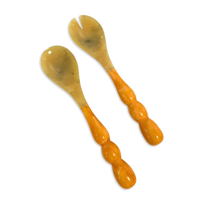 RESIN Rio Bubble Salad Servers(Orange)