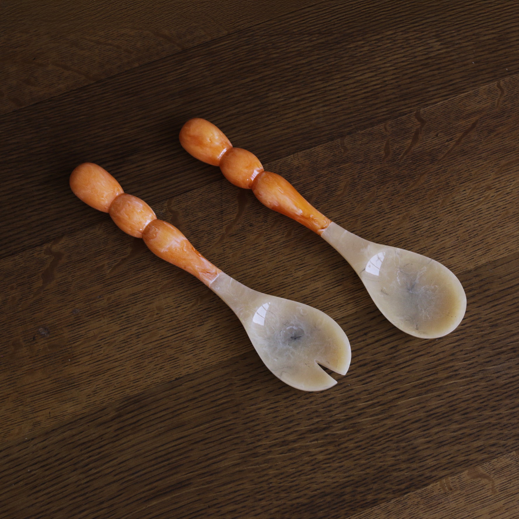 RESIN Rio Bubble Salad Servers (Blue) main image 0