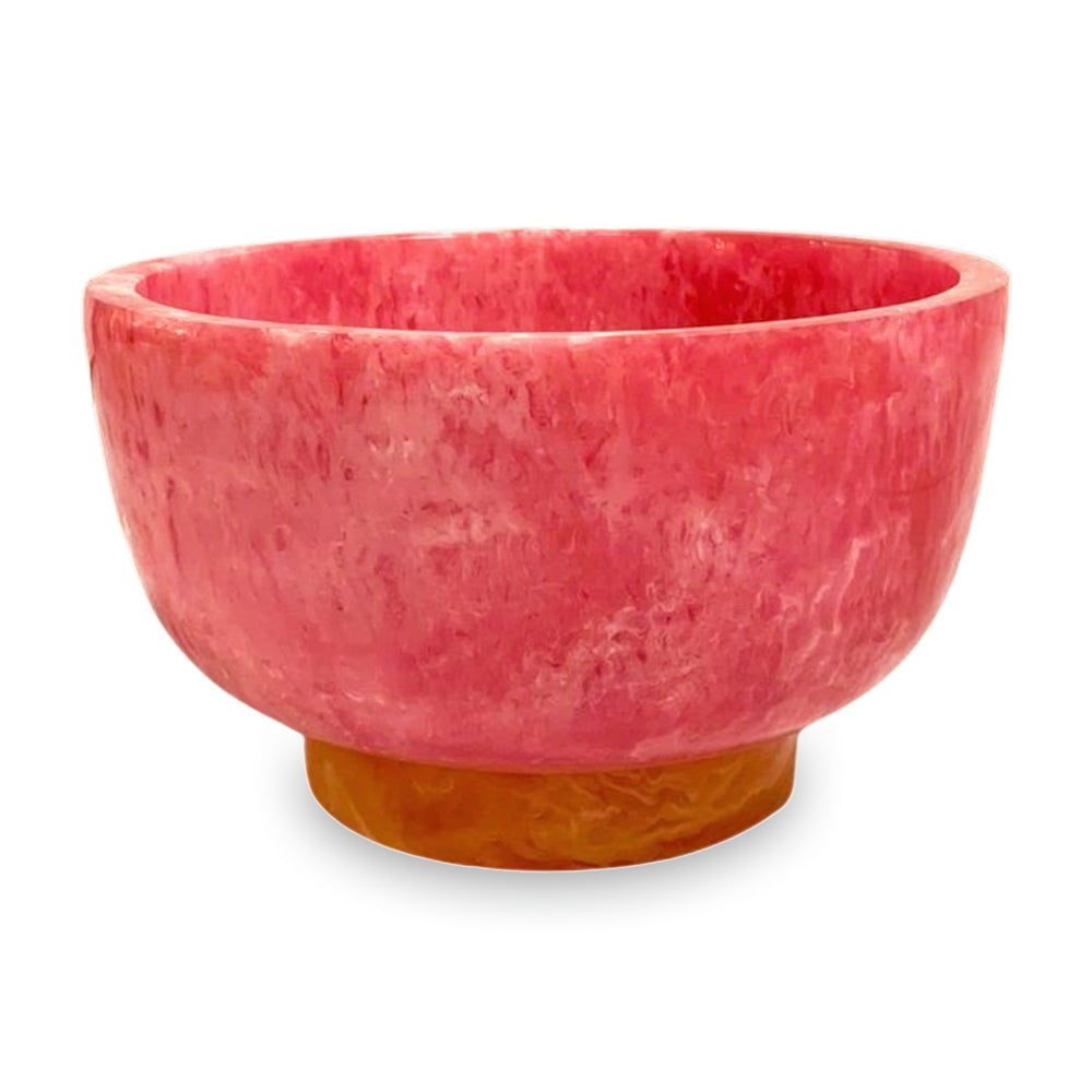 beatriz-ball-resin-rio-small-bowl-with-base-pink-and-orange