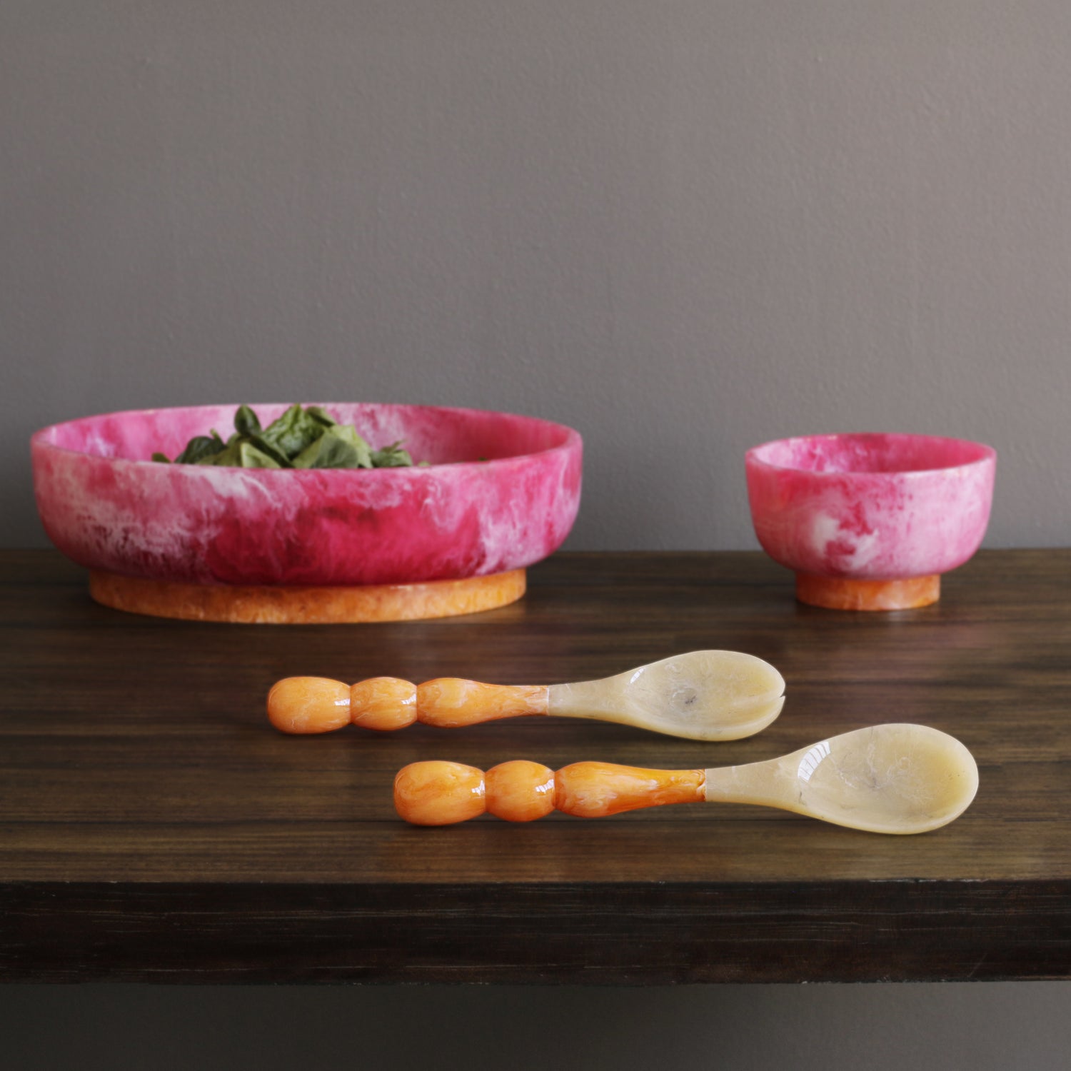 beatriz-ball-resin-rio-small-bowl-with-base-pink-and-orange