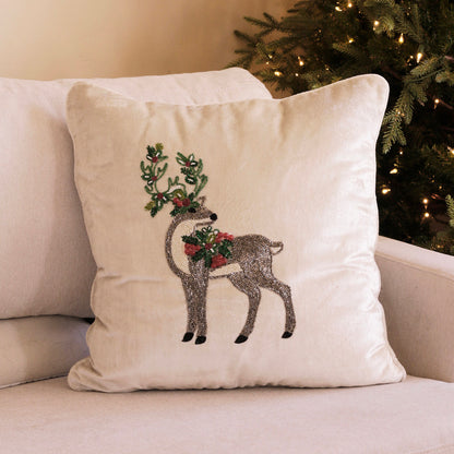 holiday-standing-reindeer-with-wreath-throw-pillow