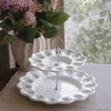 VIDA Alegria Two Tiered Egg Server White