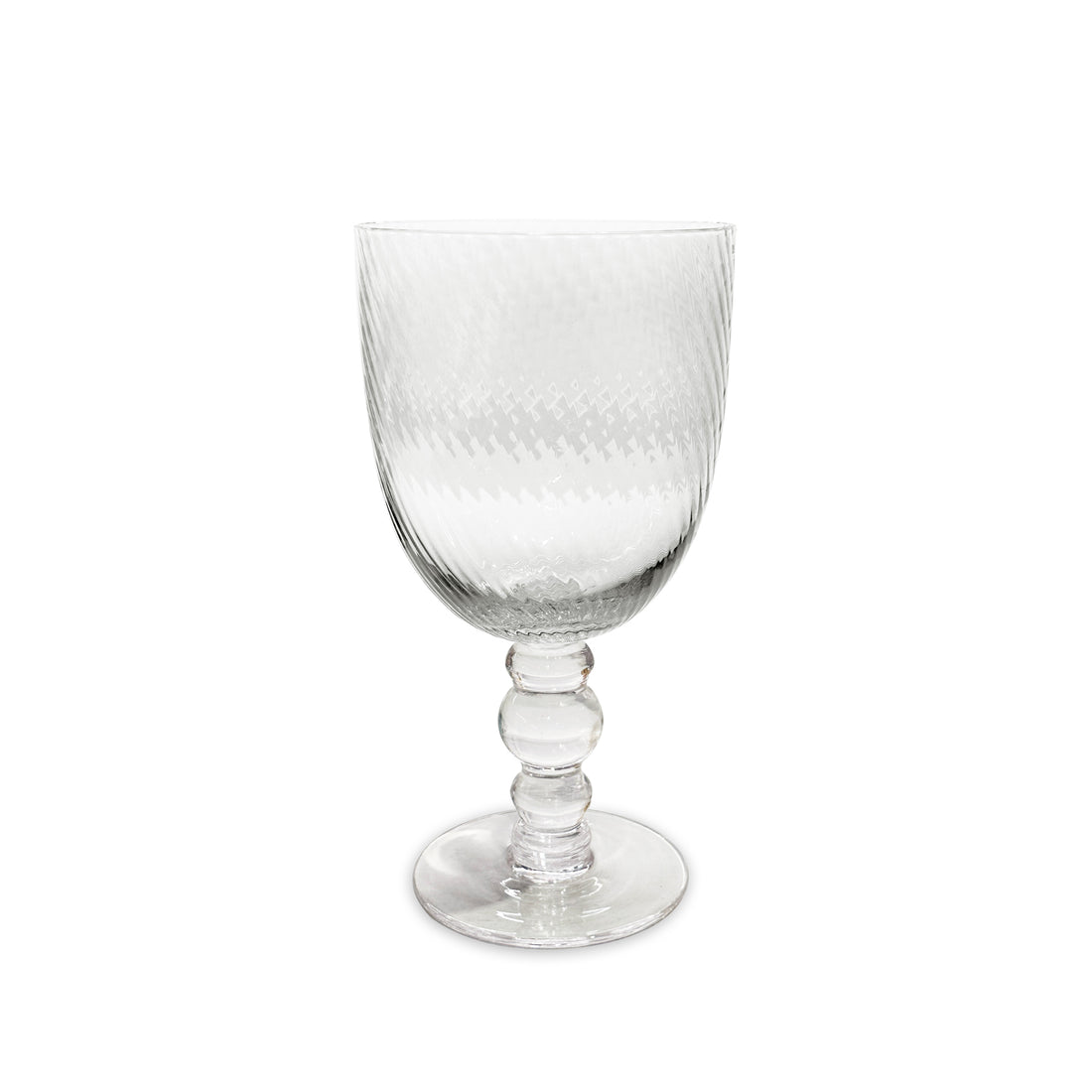 GLASS French Swirl All Purpose Set of 4 (Clear)