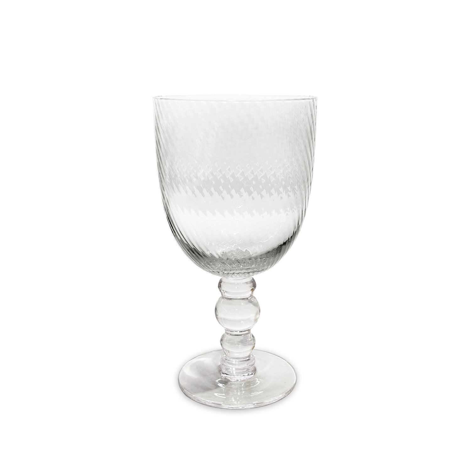 GLASS French Swirl All Purpose Set of 4 (Clear)