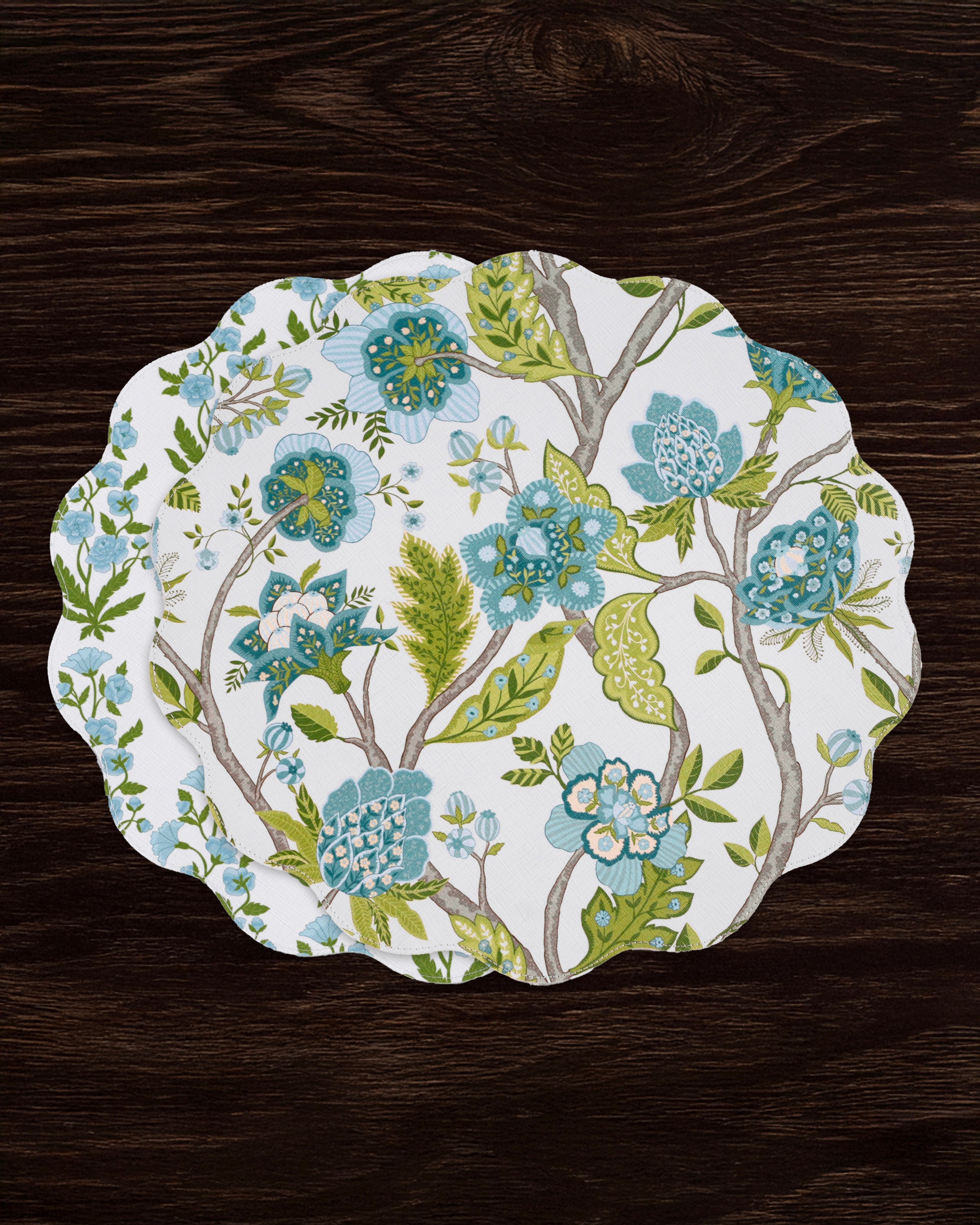 beatriz-ball-vida-blooms-branches-reversible-round-placemats-set-of-4-teal-green