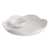 VIDA Amelia Round Platter with Mini Dip Bowl White