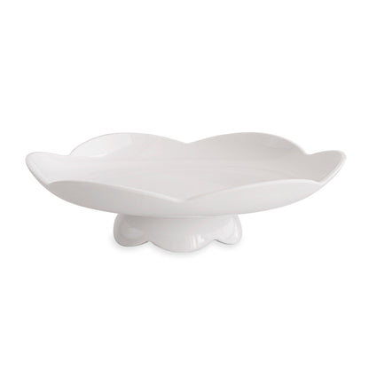 VIDA Amelia Pedestal Cake Plate White