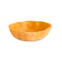 Orange ceramic bowl on a white background
