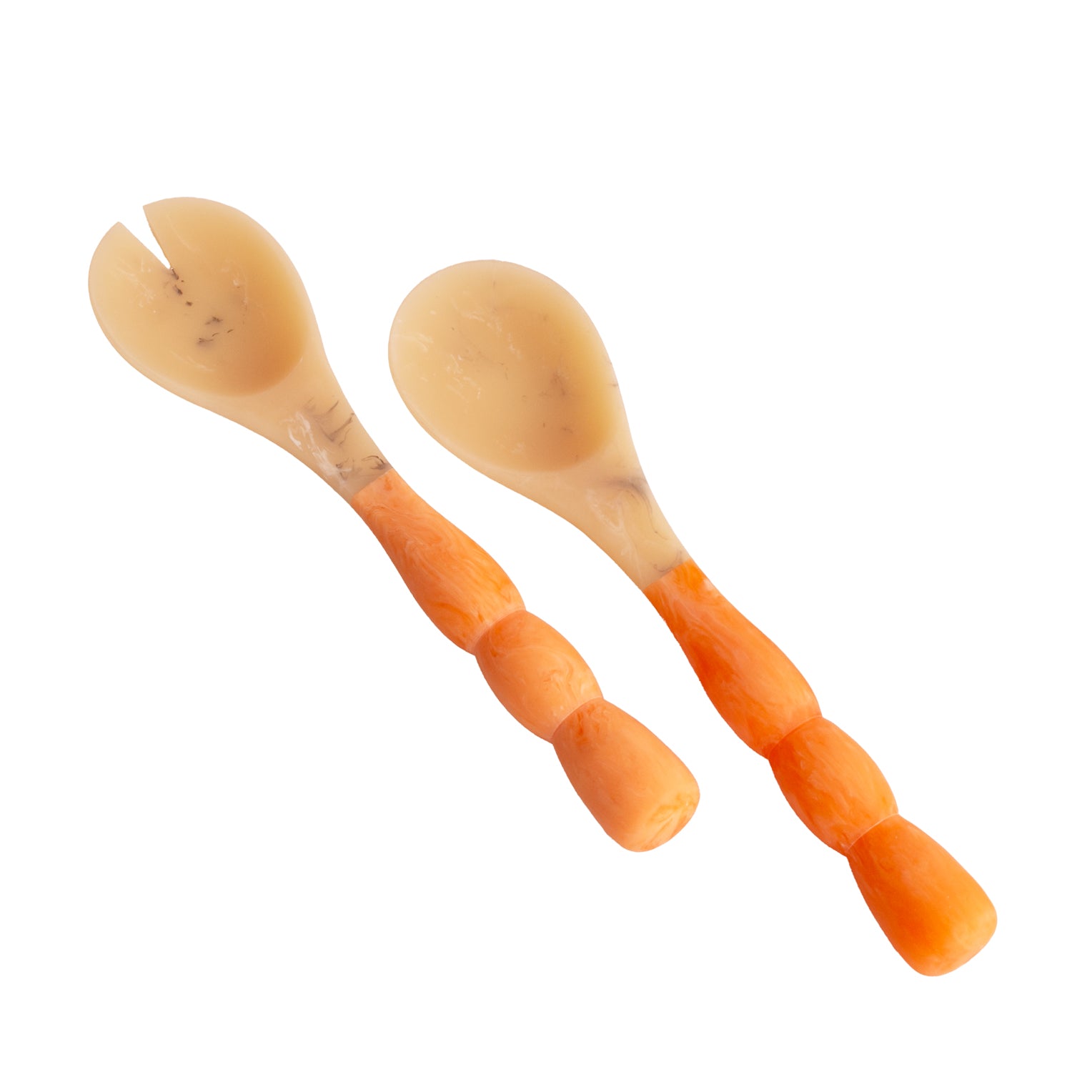 resin-sorbet-salad-servers-tangerine