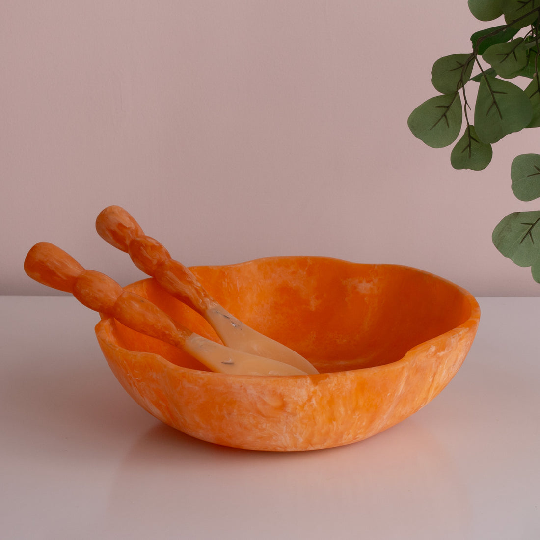 resin-sorbet-salad-servers-tangerine