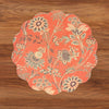 VIDA Autumn and Branches Reversible Round Placemats Set of 4 Persimmon & Green