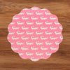 VIDA Everglades and Crocs Reversible Round Placemats Set of 4 Pink & Green