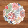 VIDA Eggplant and Pink  Reversible Round Placemats Set of 4 Blue & Pink
