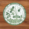 VIDA Faenza and Leopard Reversible Round Placemats Set of 4 White & Green