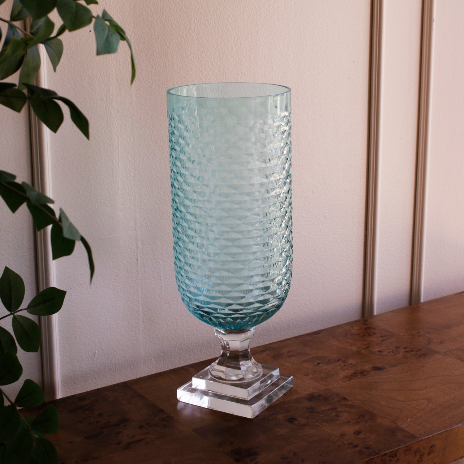 glass-eclat-tall-hurricane-pale-blue-clear