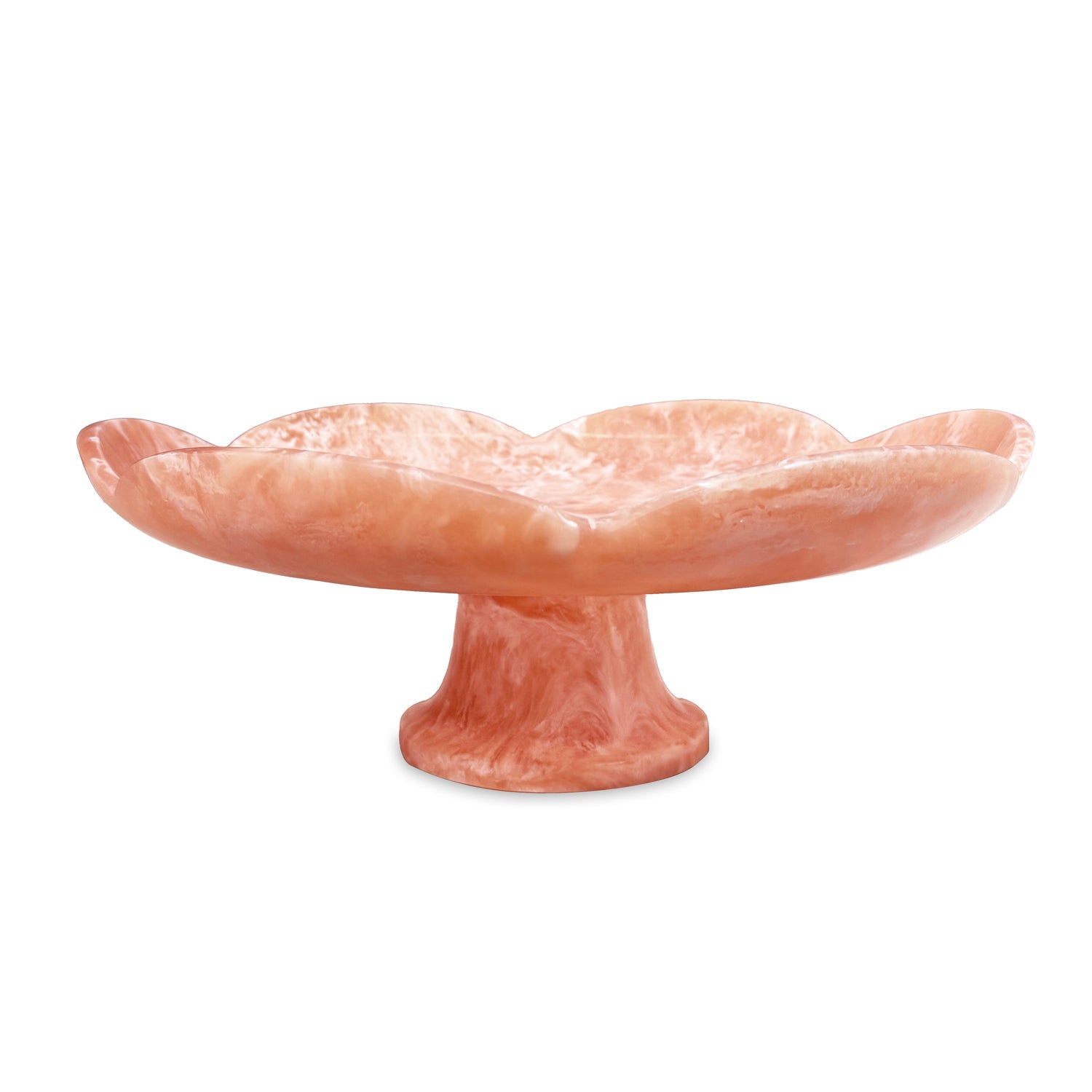 resin-amelia-pedestal-cake-plate-peach