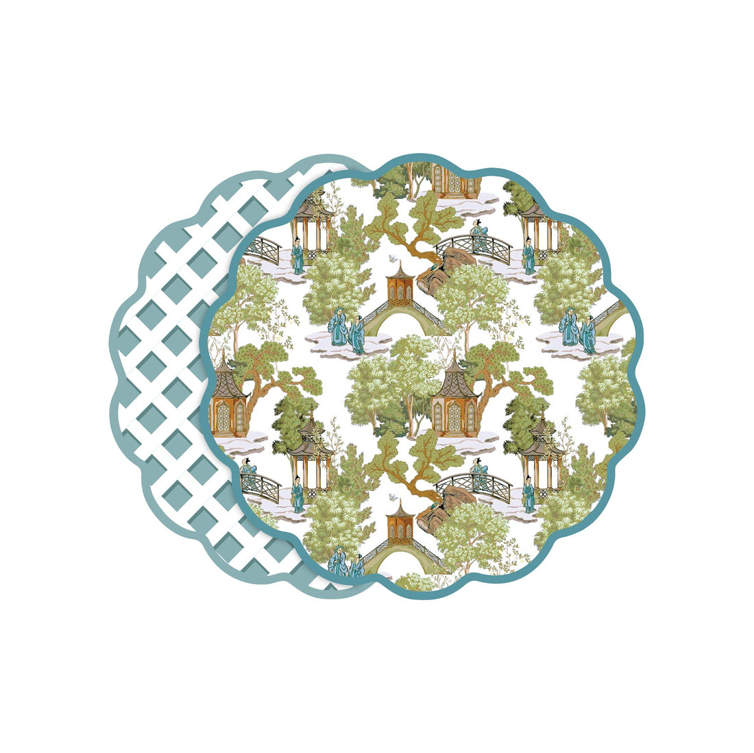 vida-pagoda-and-lattice-reversible-placemats-set-of-4-blue-and-green