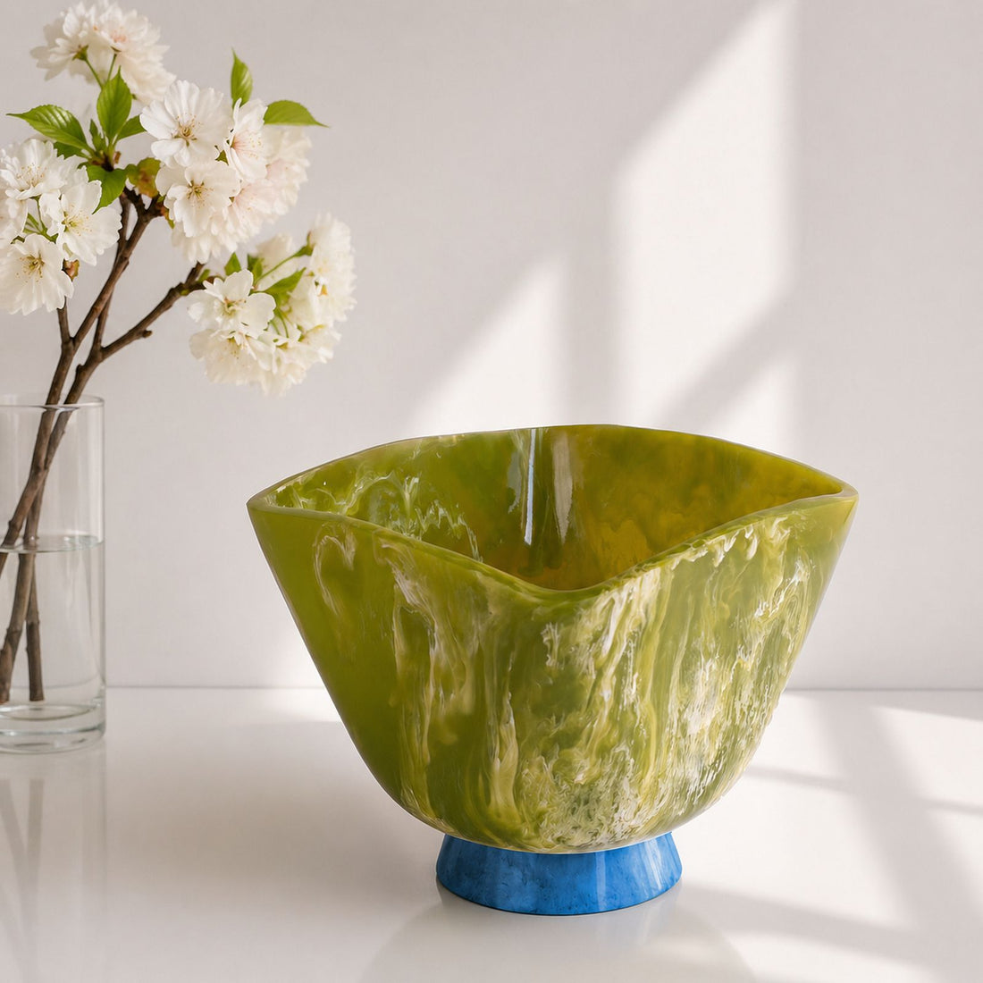 RESIN Rio Large Wine Bucket with Base (Green and Blue)