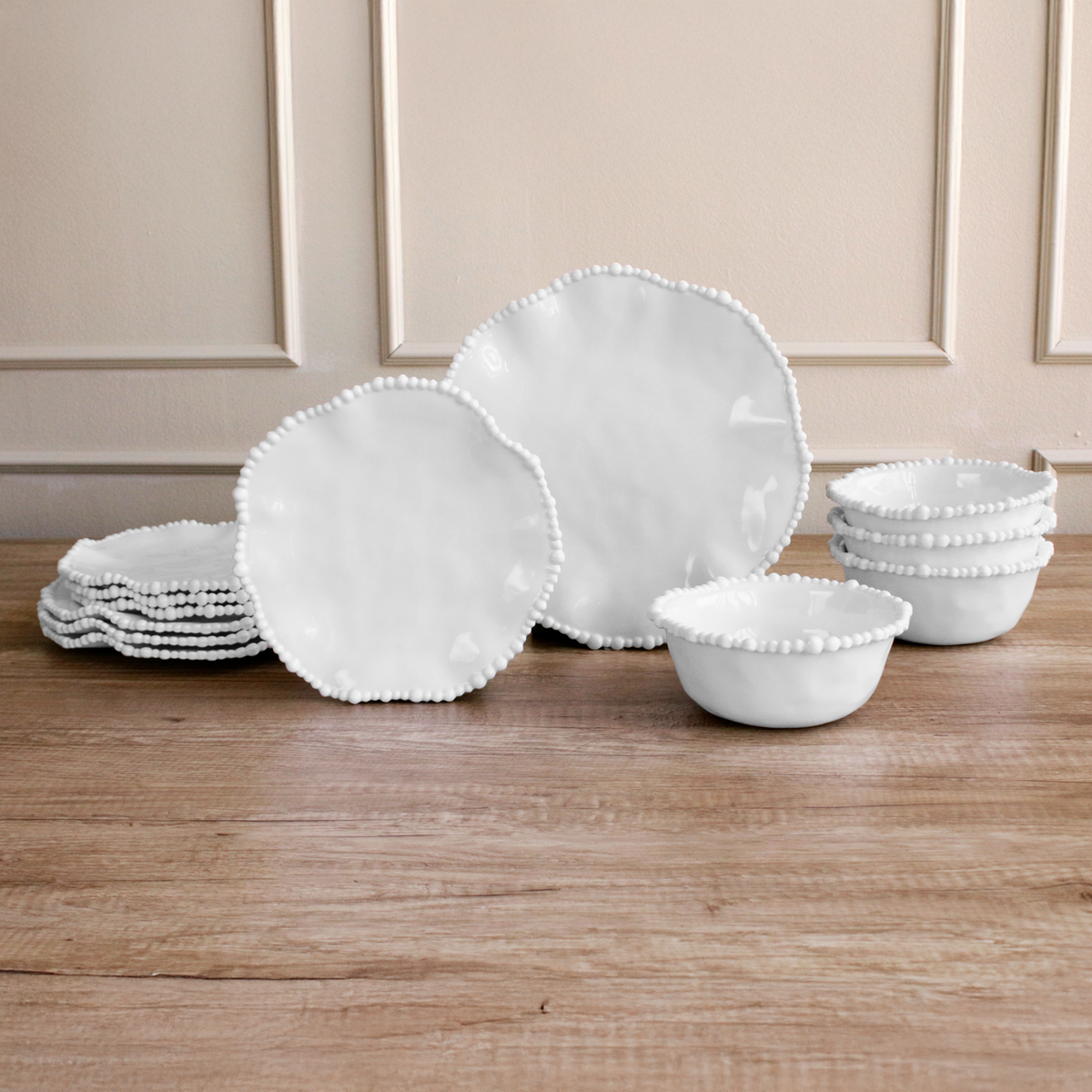 VIDA Alegria Salad Plate Set of 4 (White)