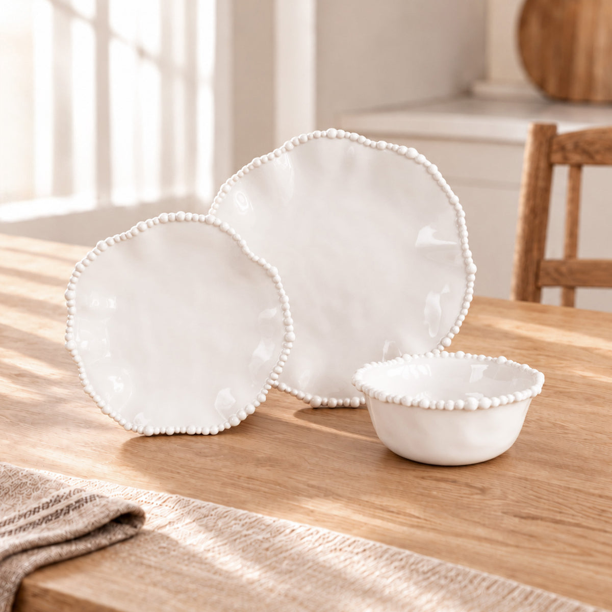 VIDA Alegria Salad Plate Set of 4 (White)