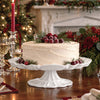 VIDA Tuscany Pedestal Cake Plate (White)