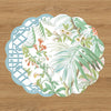 VIDA Tropical and Trellis Reversible Placemats Set of 4 (Green & Blue)