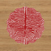 VIDA Zebra and Floral Reversible Placemats Set of 4 (Red & Multi)