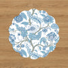 VIDA Blooms and Branches Reversible Placemats Set of 4 (Blue & White)