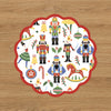 VIDA Nutcracker and Plaid Reversible Placemats Set of 4 (Red and Green)