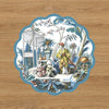 VIDA Chinoiserie and Branches Reversible Placemats Set of 4 (Blue and White)