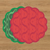 VIDA Festive Reversible Placemats Set of 4 (Green & Red)