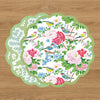 VIDA Blue Birds and Leaves Reversible Placemats Set of 4 (Blue & Green)