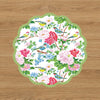 VIDA Blue Birds and Leaves Reversible Placemats Set of 4 (Blue & Green)