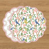 VIDA Birds, Pears and Vines Reversible Placemats Set of 4 (Pink & Green)
